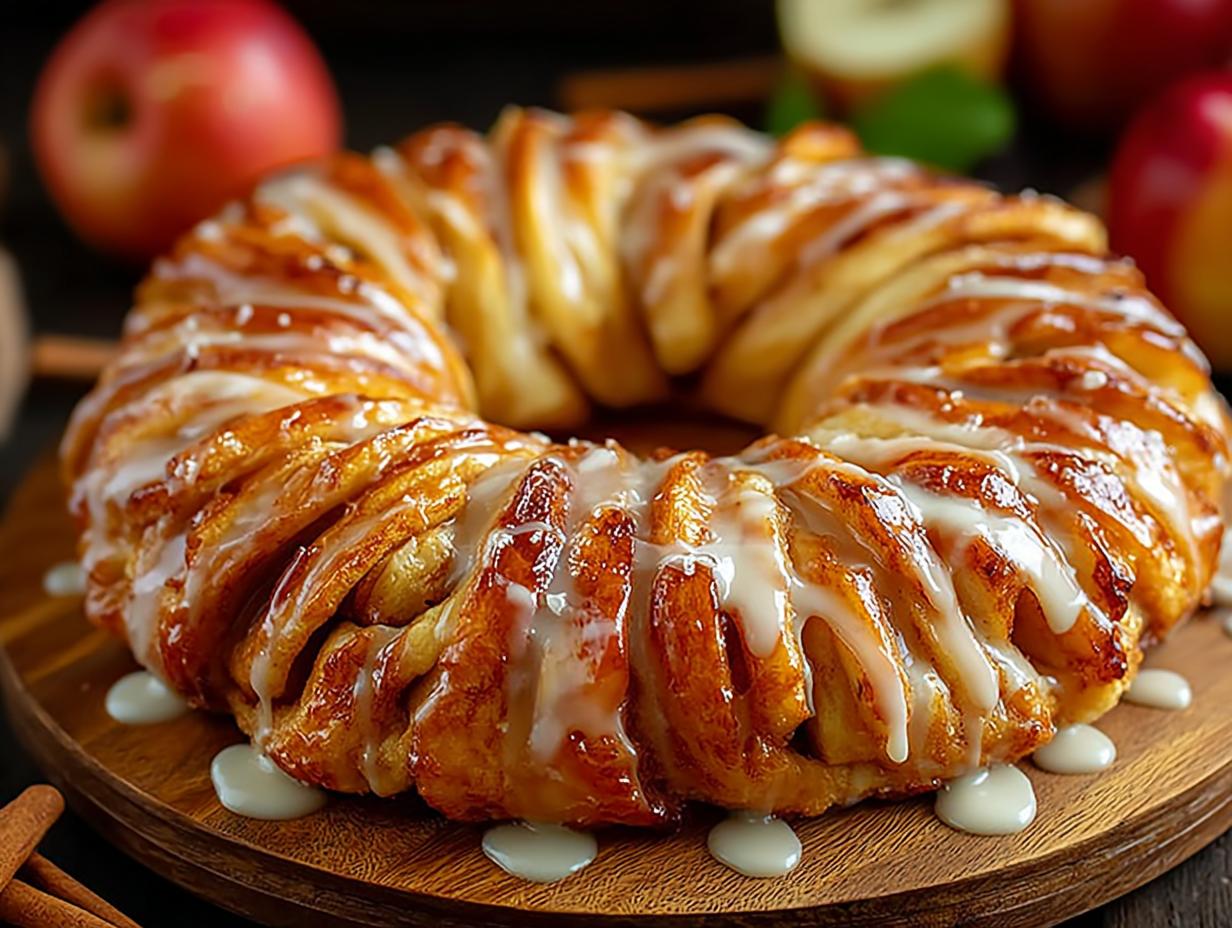 Perfect Apple Kringle with Vanilla Glaze Recipe!