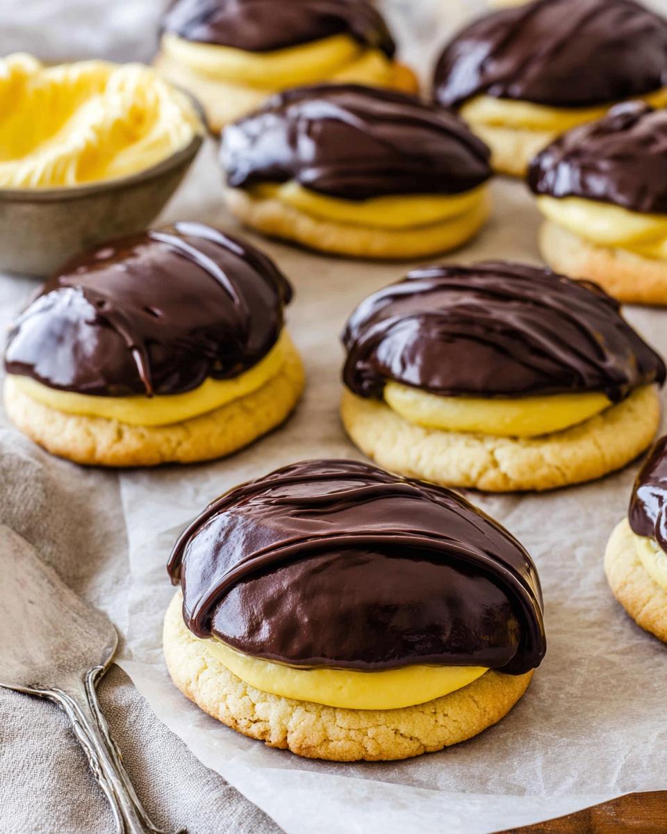 Boston Cream Pie Cookies - detail 2