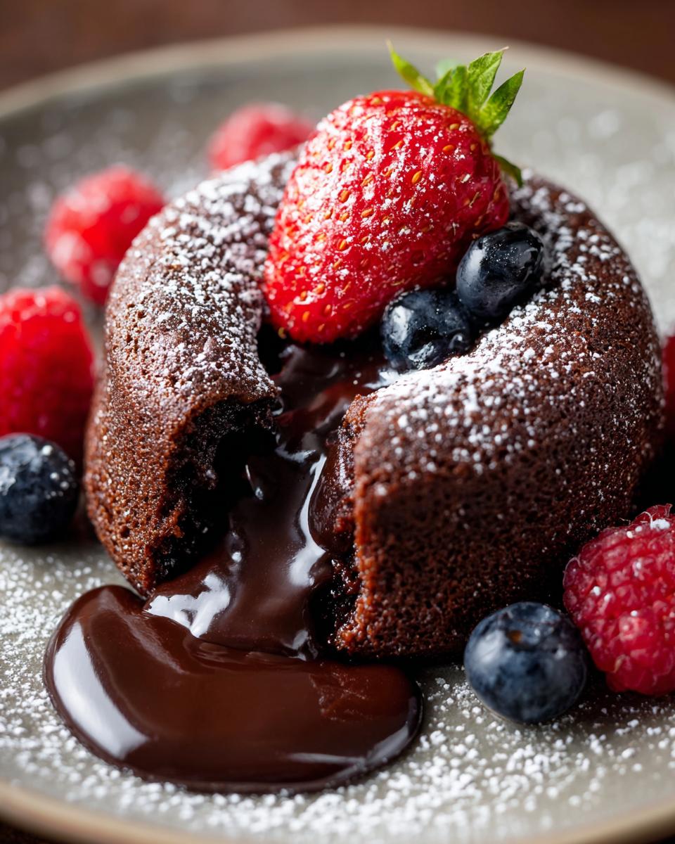 Chocolate Lava Cake Recipe - Easy 30 Min Dessert - detail 1