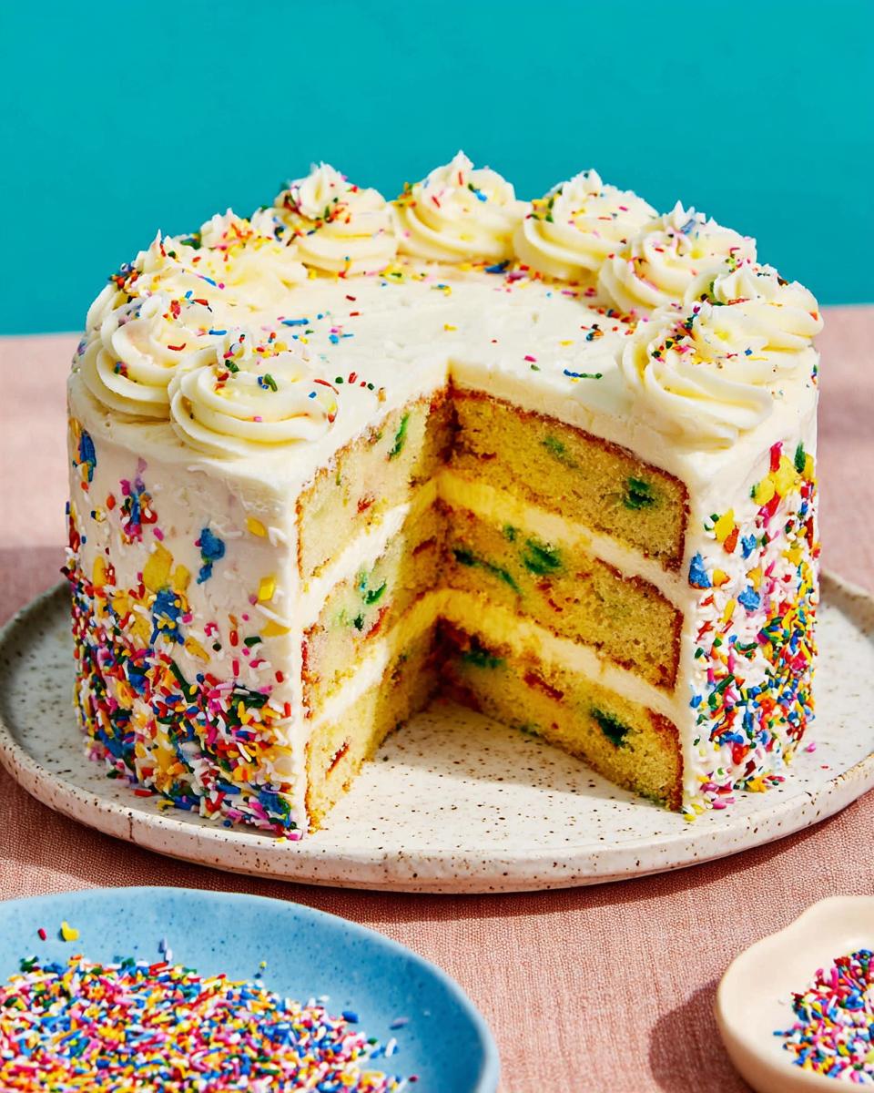 Confetti (Funfetti) Cake - detail 2