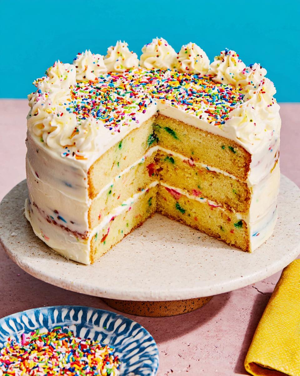 Confetti (Funfetti) Cake - detail 3