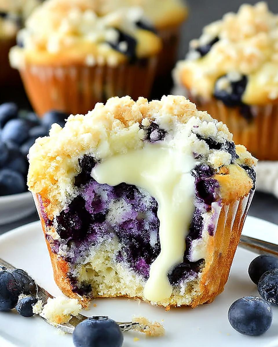 Delicious Blueberry Cream Cheese Muffins Recipe - detail 1