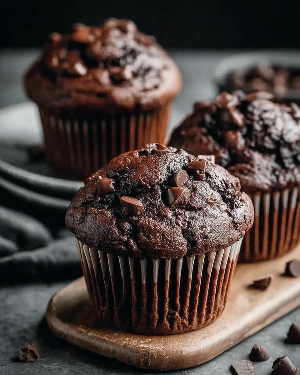 Double Chocolate Espresso Muffins - detail 2