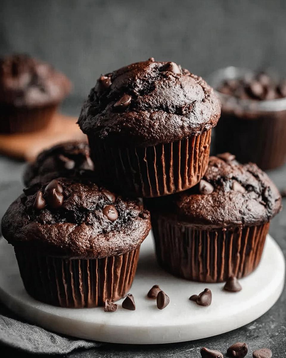 Double Chocolate Espresso Muffins - detail 3