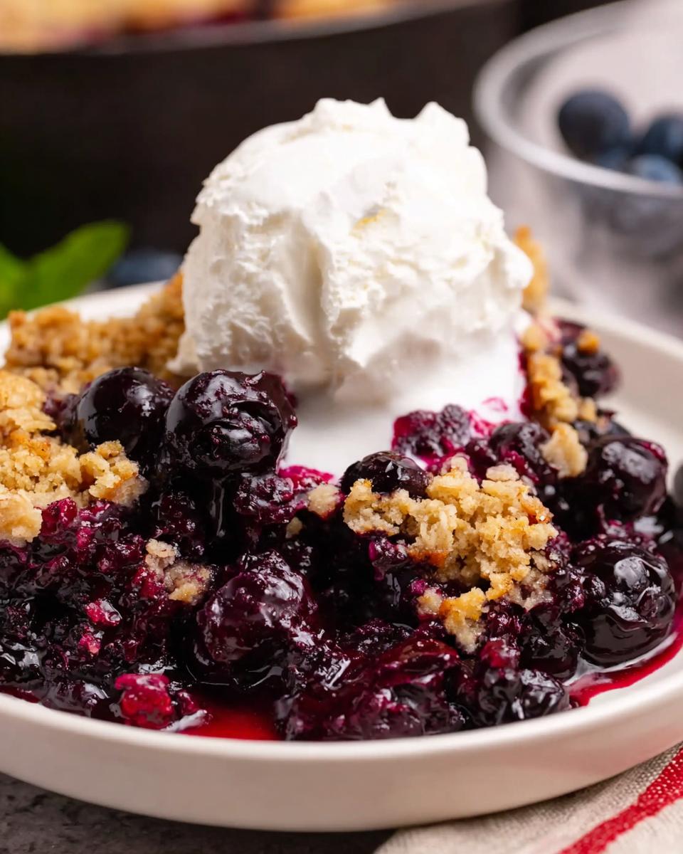 Gluten-Free Blueberry Cobbler - detail 1