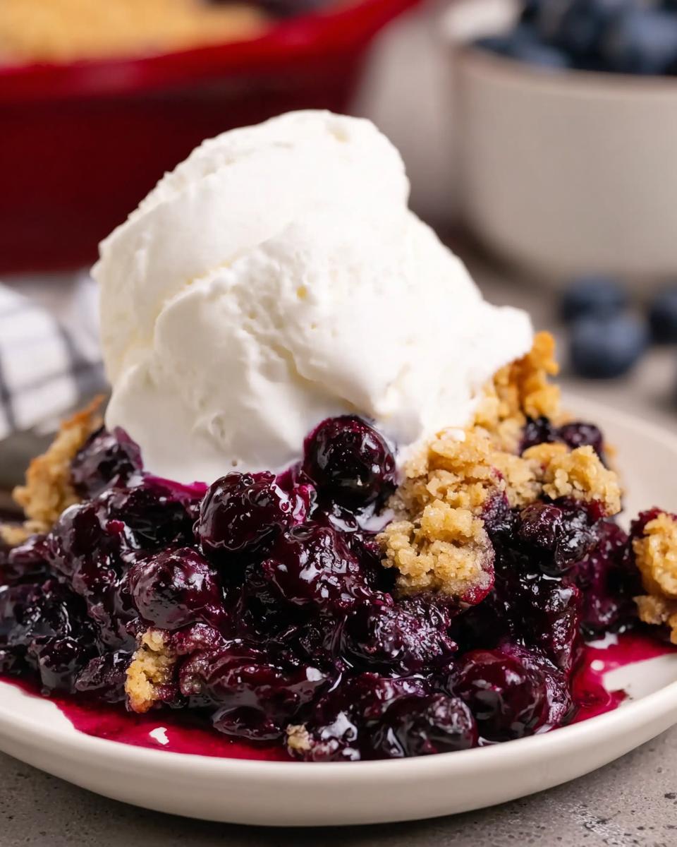 Gluten-Free Blueberry Cobbler - detail 2