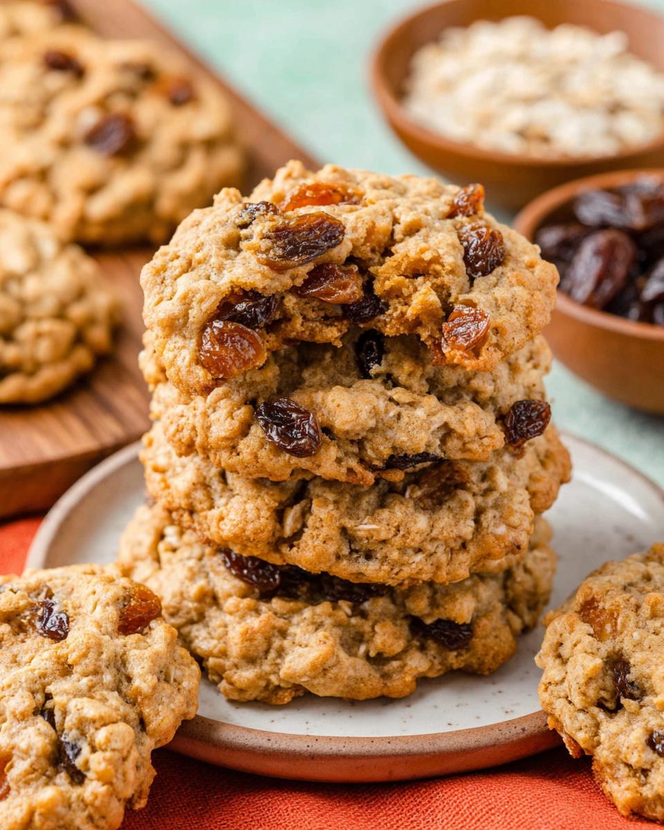 Gluten Free Oatmeal Raisin Cookies - detail 2
