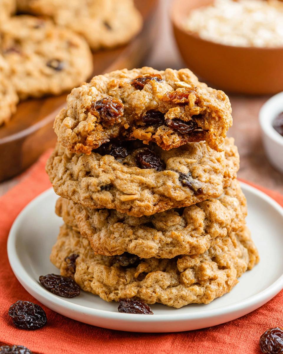 Gluten Free Oatmeal Raisin Cookies - detail 3