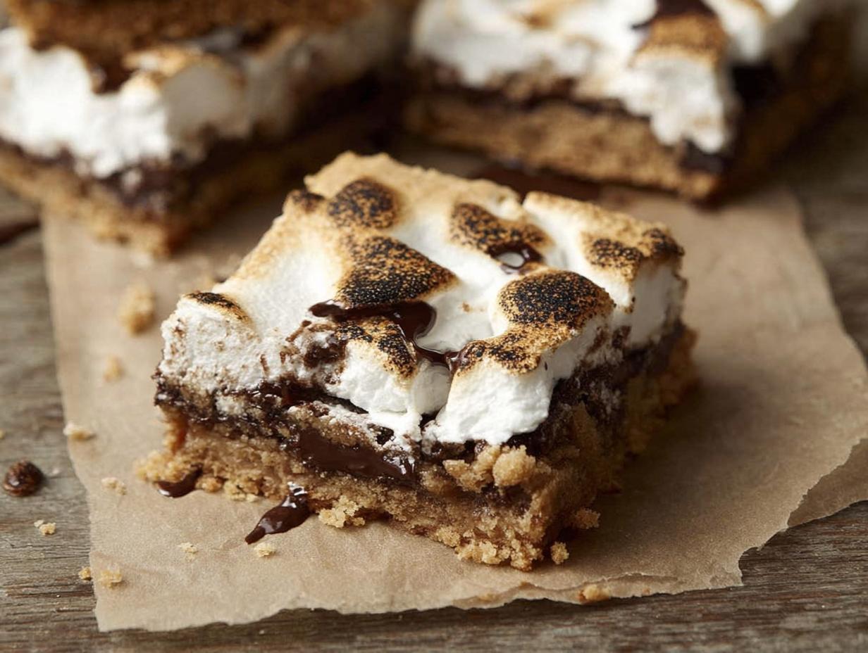 Disgustingly Good Gluten-Free S’mores Bars in 30 Minutes