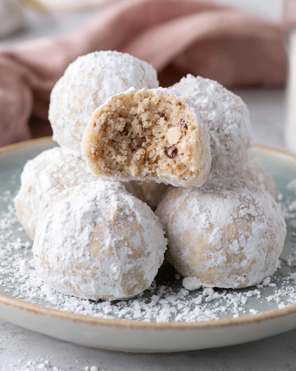 Gluten Free Snowball Cookies Filled With Cadbury Chocolate Goodness - detail 2