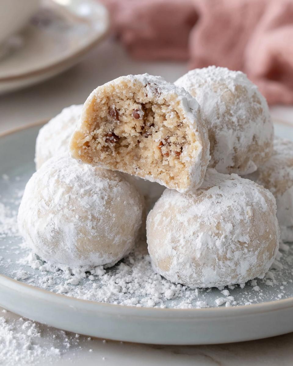 Gluten Free Snowball Cookies Filled With Cadbury Chocolate Goodness - detail 3