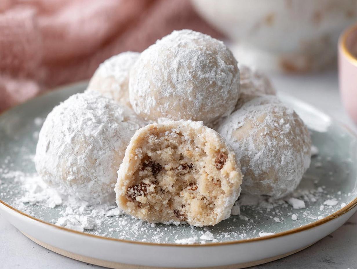 Heavenly 3-Step Gluten Free Snowball Cookies!