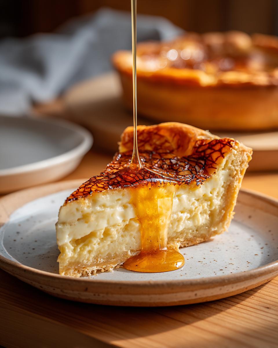 Golden Greek Honey Pie (Melopita) – A Light and Heavenly Mediterranean Dessert - detail 3