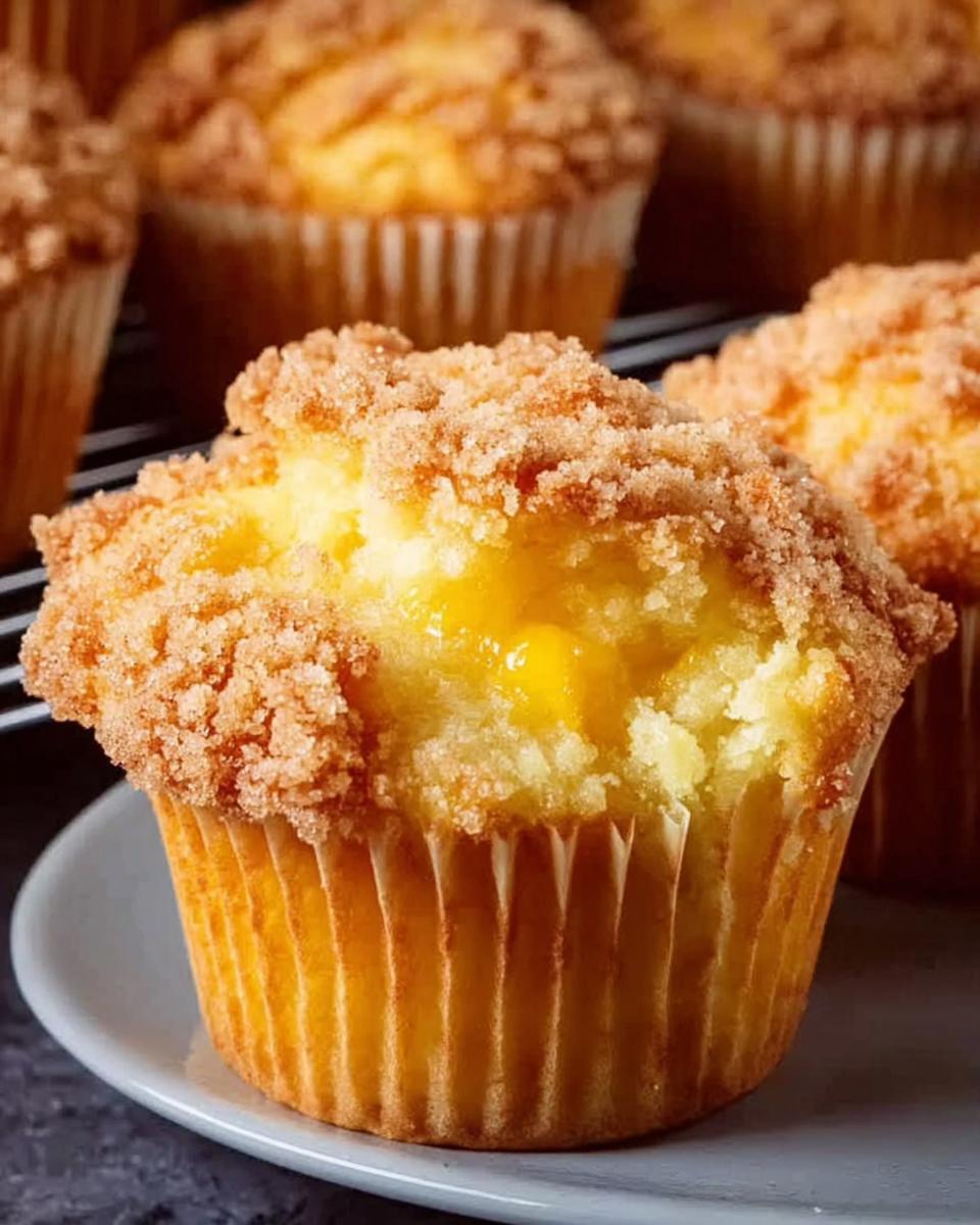 Homemade Peach Cobbler Muffins - detail 1