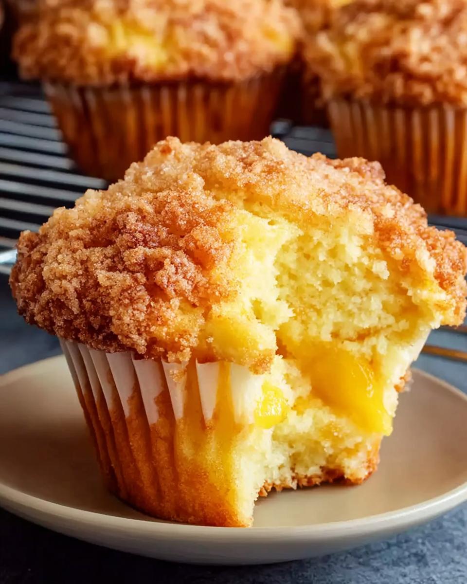 Homemade Peach Cobbler Muffins - detail 2