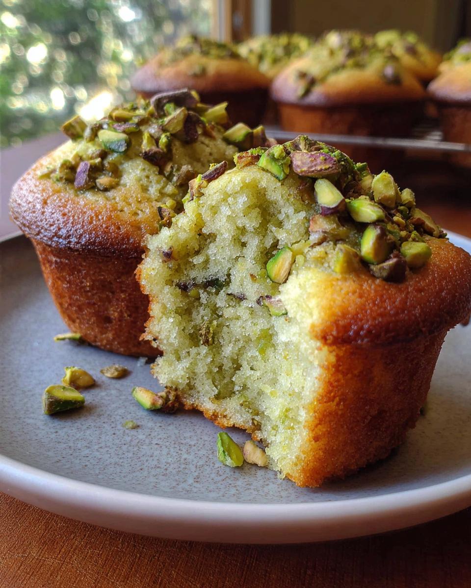 Homemade Pistachio Muffins - detail 1