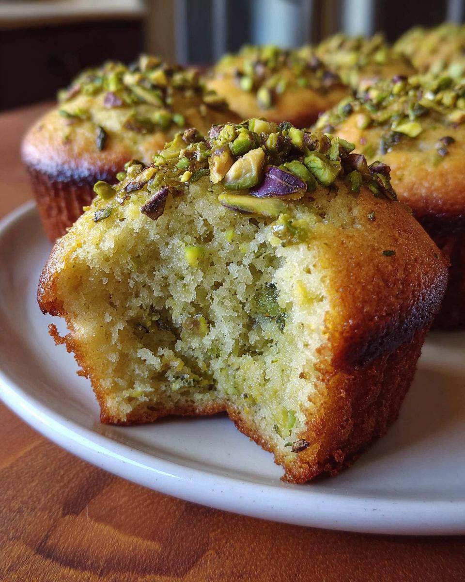 Homemade Pistachio Muffins - detail 2