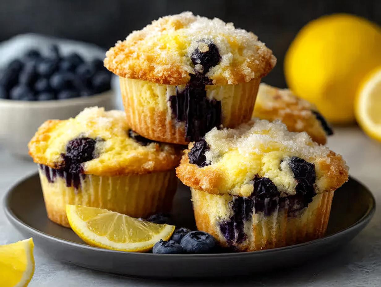 Lemon Blueberry Muffins - detail 1
