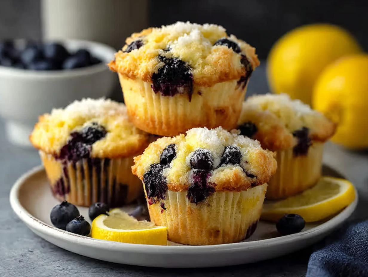 Lemon Blueberry Muffins - detail 2