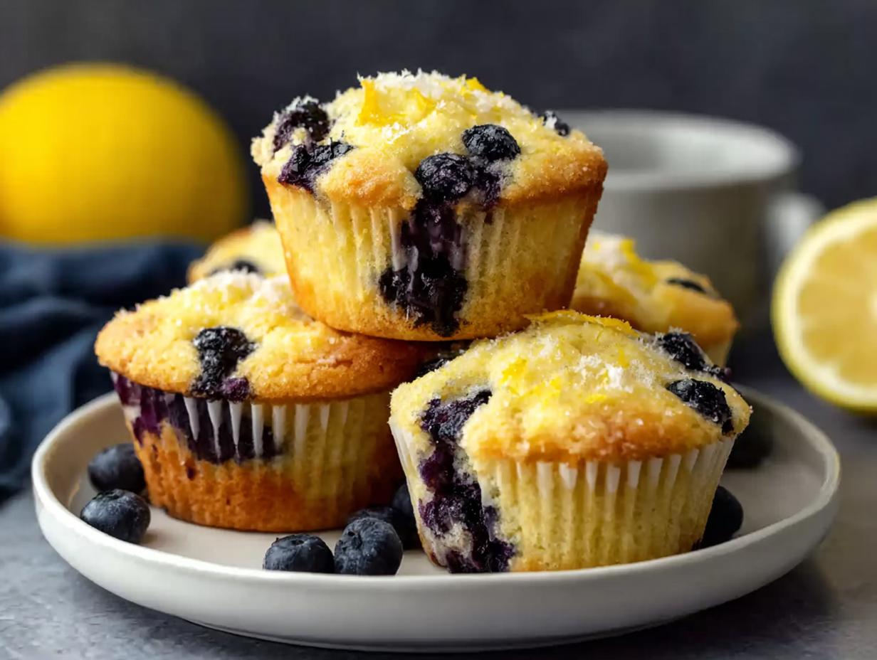 Lemon Blueberry Muffins - detail 3