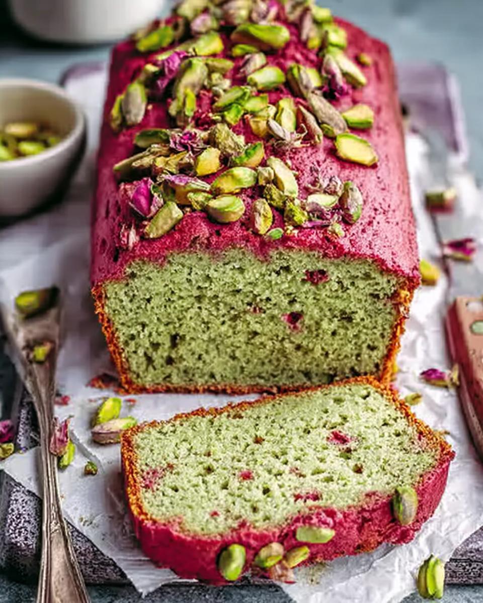 Pistachio Cardamom Rose Loaf – A Fragrant, Elegant Treat for Any Occasion - detail 1