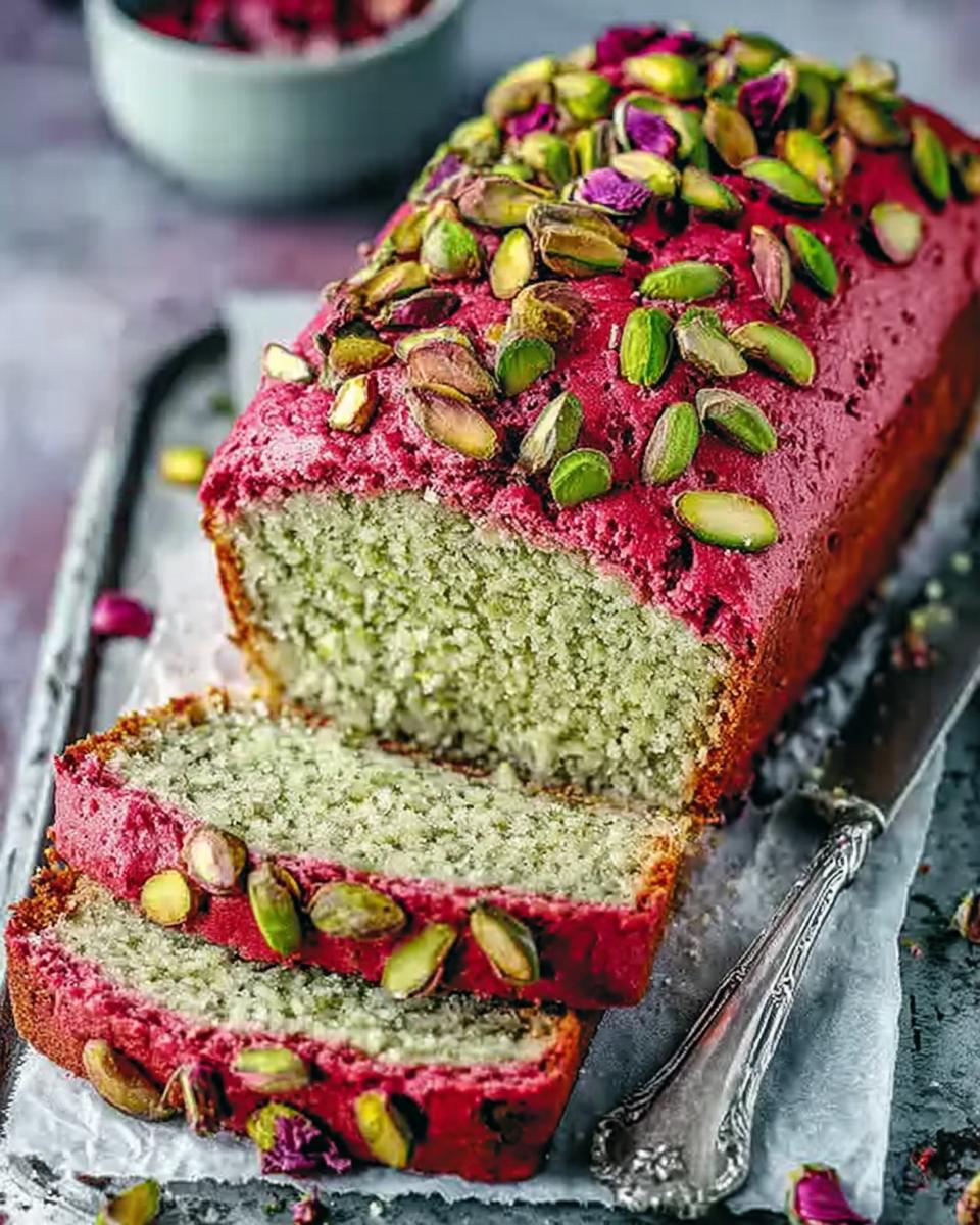 Pistachio Cardamom Rose Loaf – A Fragrant, Elegant Treat for Any Occasion - detail 2