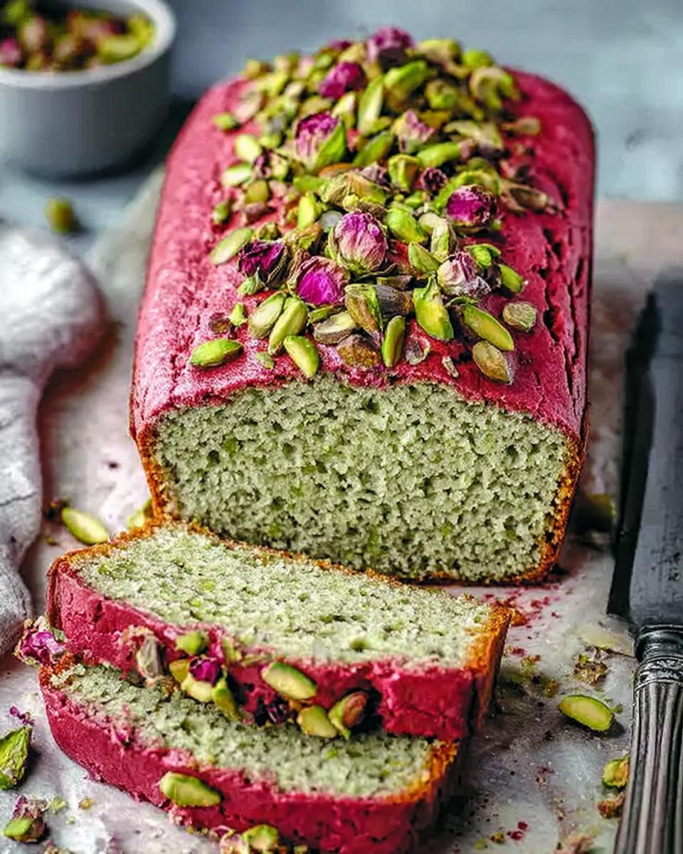 Pistachio Cardamom Rose Loaf – A Fragrant, Elegant Treat for Any Occasion - detail 3