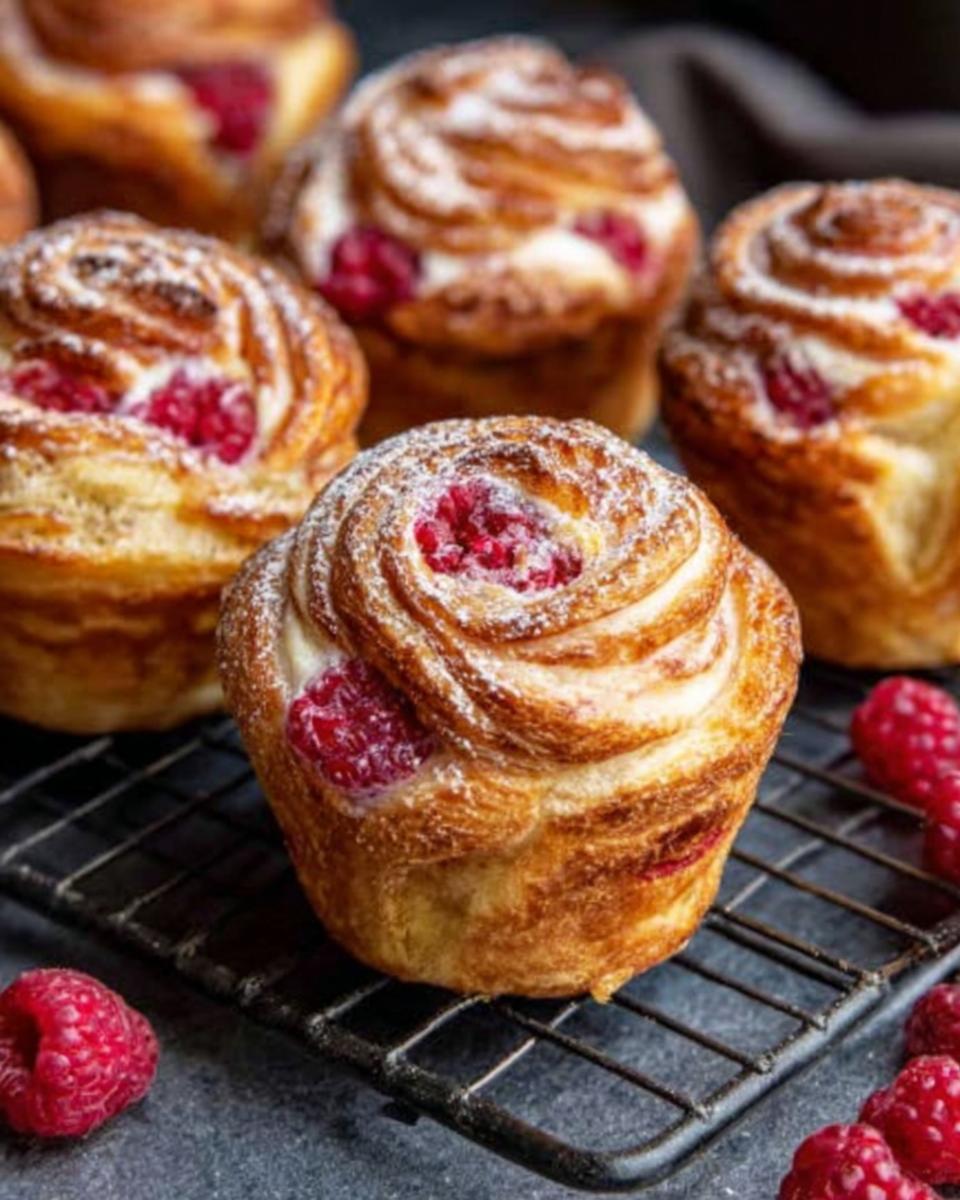 Raspberry Cream Cheese Cruffins Recipe - detail 1