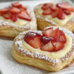 Strawberry Puff Pastry Danishes