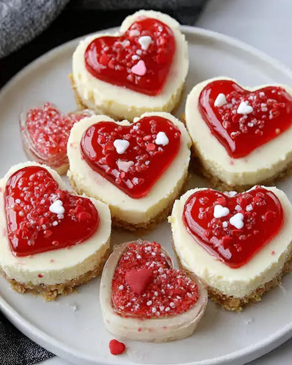 Valentine’s Day Cheesecake Hearts - detail 1