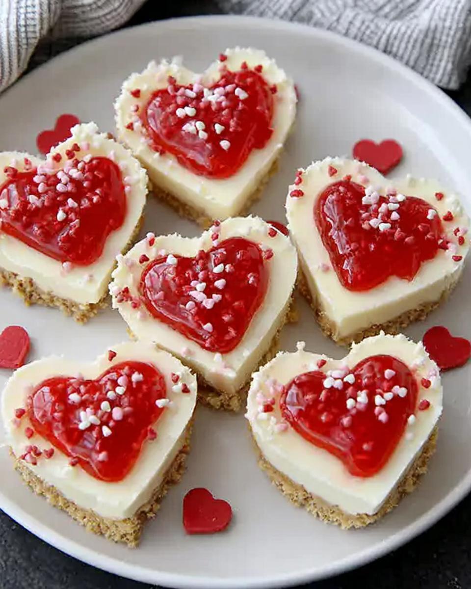Valentine’s Day Cheesecake Hearts - detail 2
