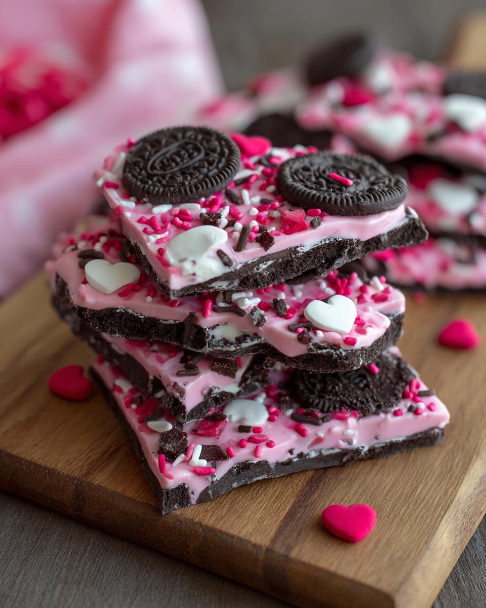 Valentine’s Oreo Bark – A Quick, No-Bake Sweet Treat - detail 2