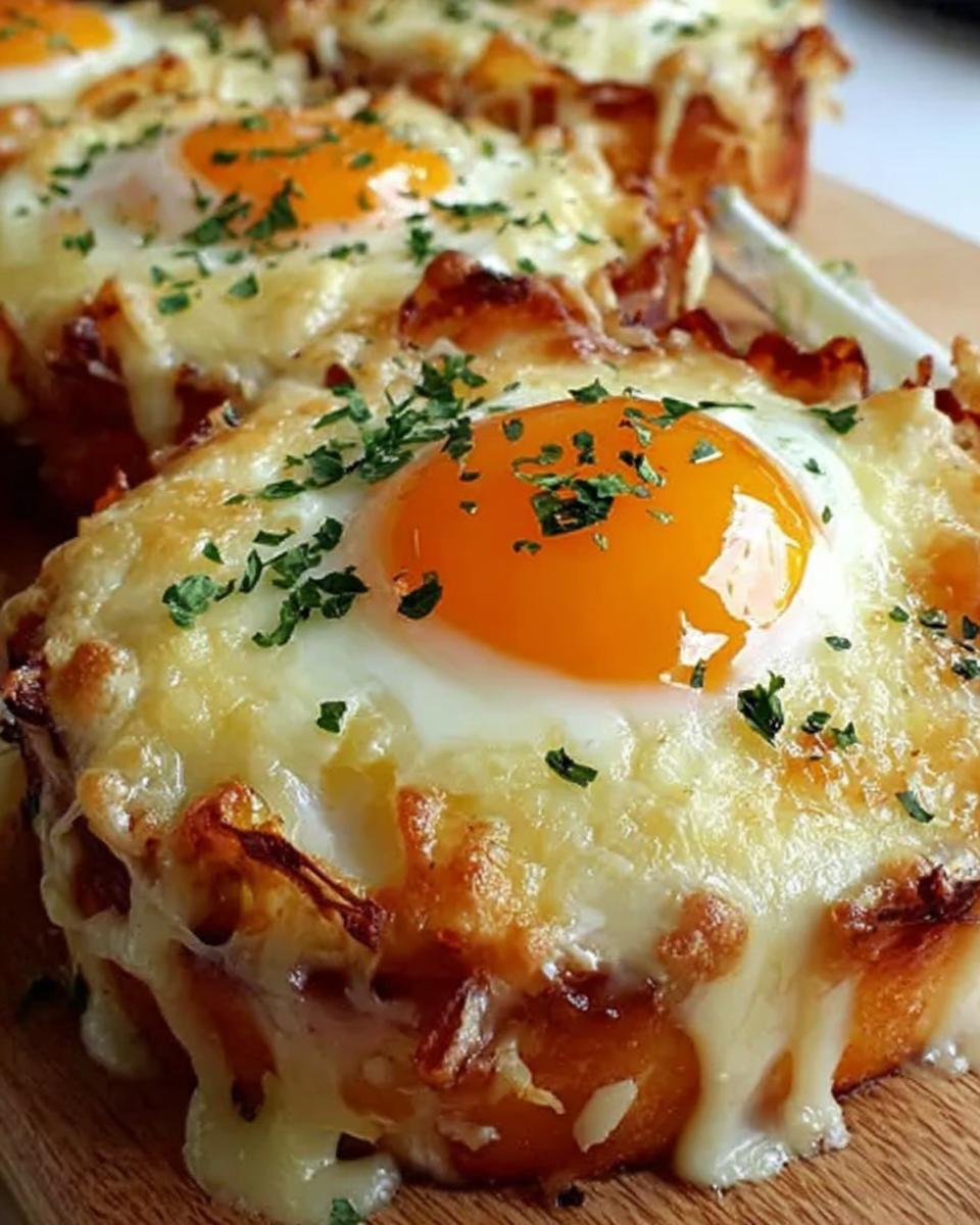 Baked Eggs Napoleon - detail 1