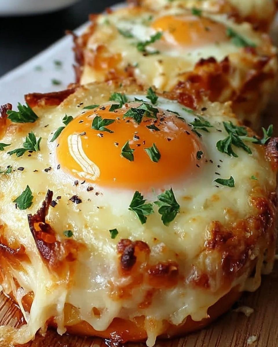 Baked Eggs Napoleon - detail 2