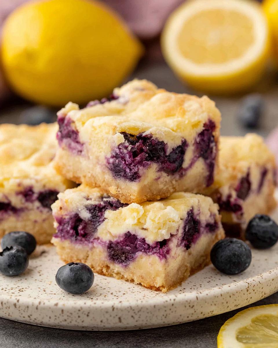 Blueberry Lemon Cheesecake Bars - detail 1