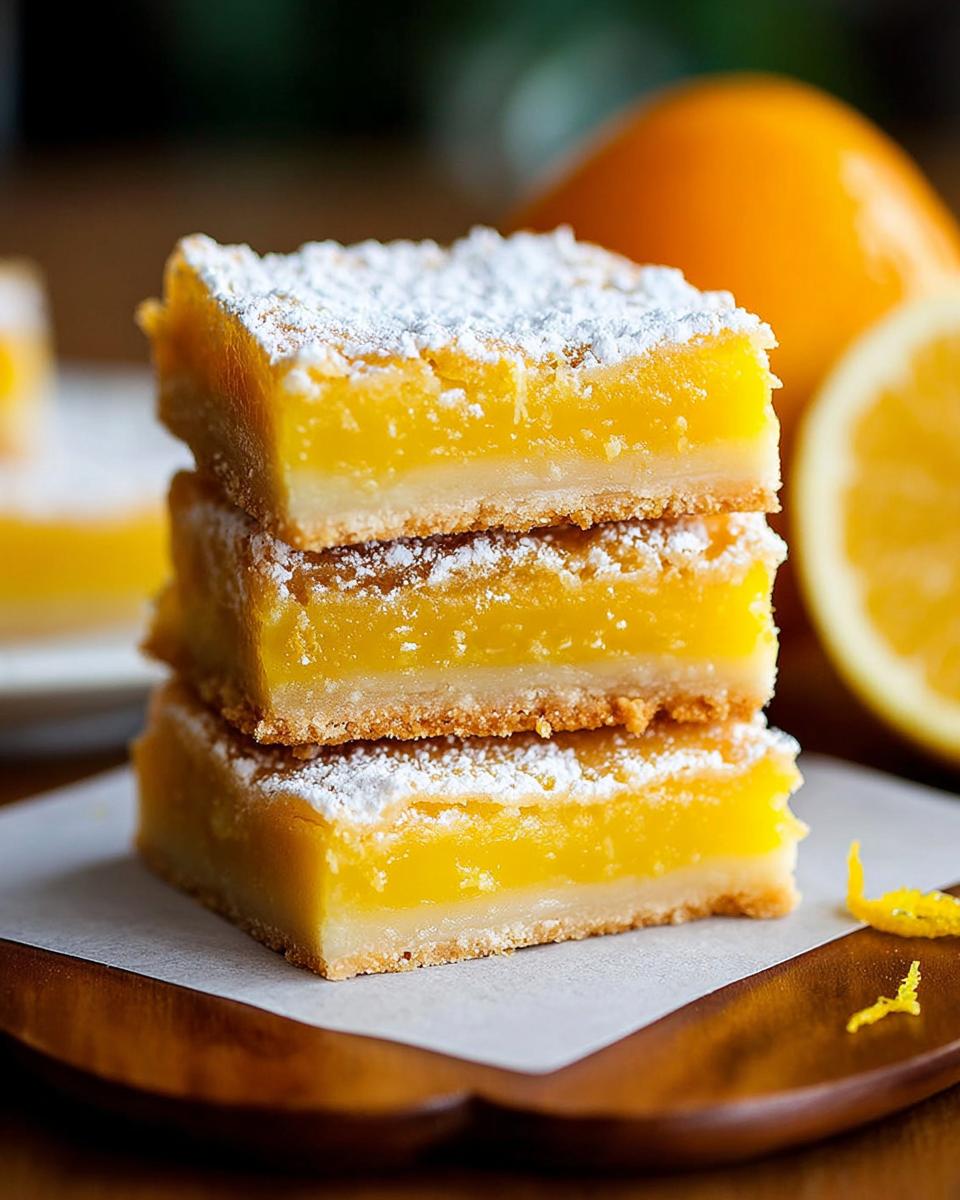 Classic Meyer Lemon Bars with Shortbread Crust - detail 2