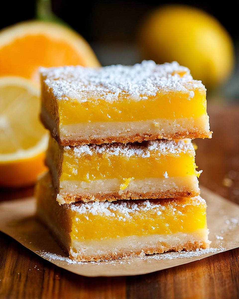Classic Meyer Lemon Bars with Shortbread Crust - detail 3