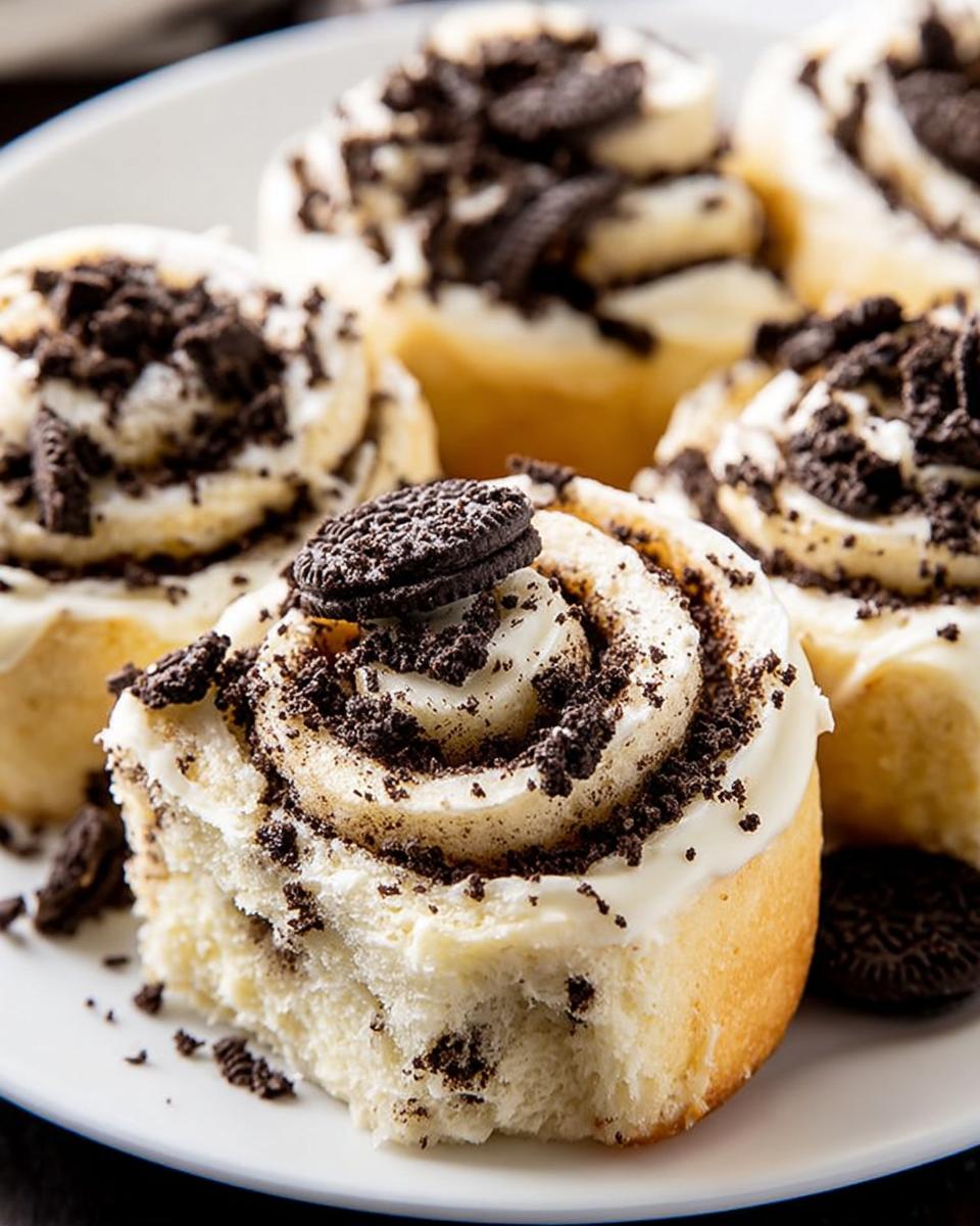 Cookies and Cream Swirl Rolls - detail 1