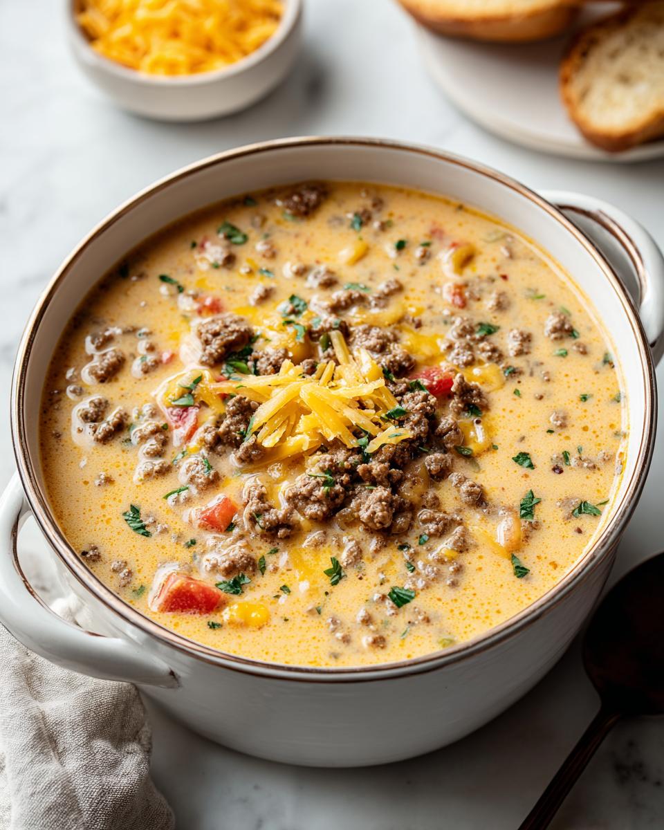 Easy Cheeseburger Soup - detail 1