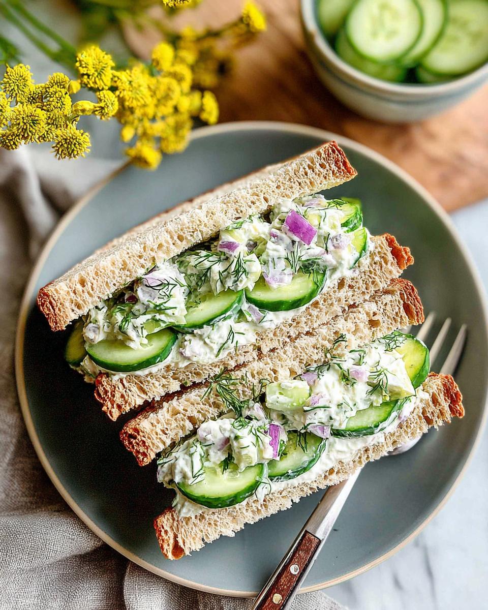 Easy Cucumber Salad Sandwiches - detail 2