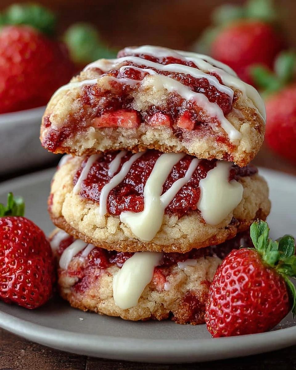 Easy Strawberry Cheesecake Cookies - detail 1