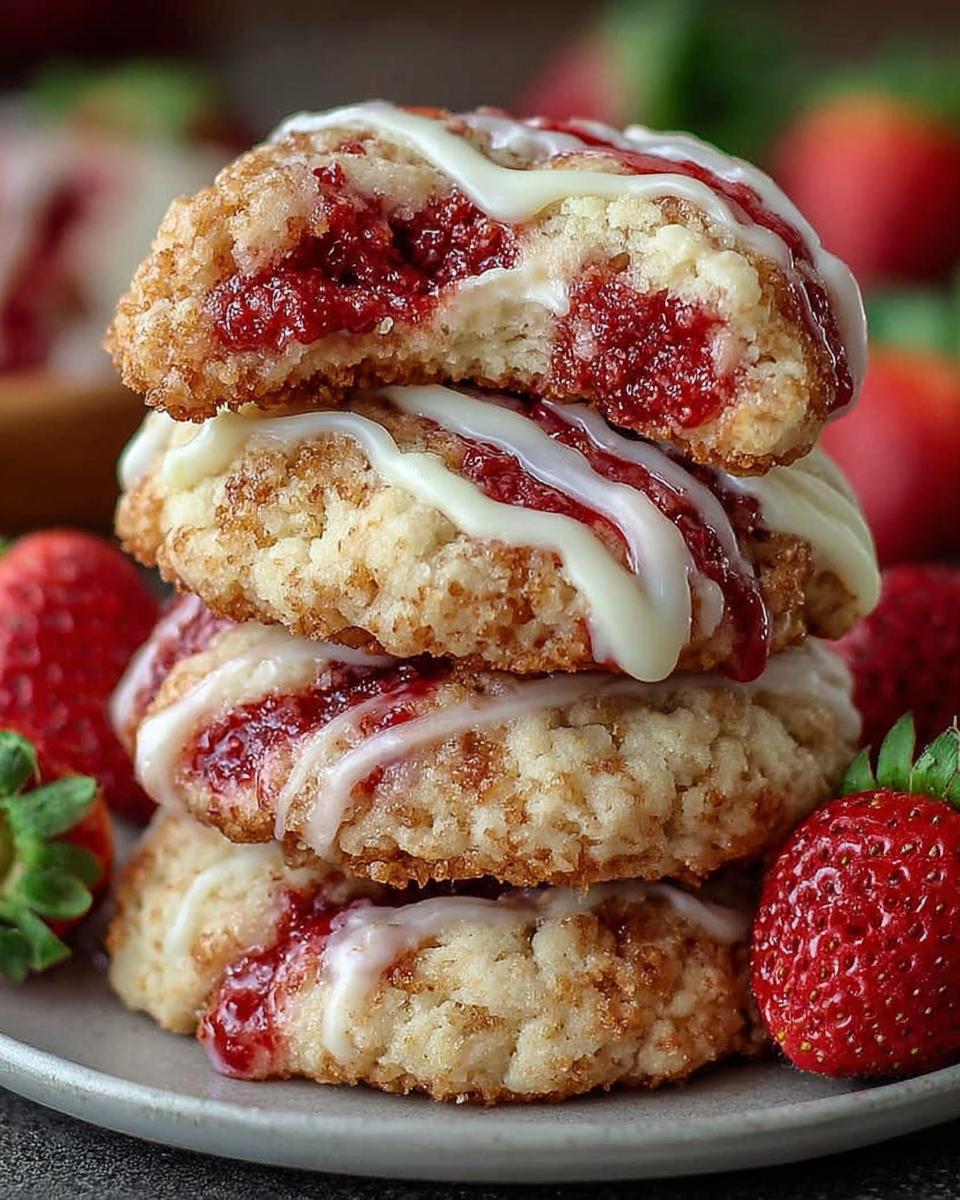 Easy Strawberry Cheesecake Cookies - detail 2