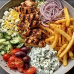 Greek Style Chicken Plate with Tzatziki & Fries