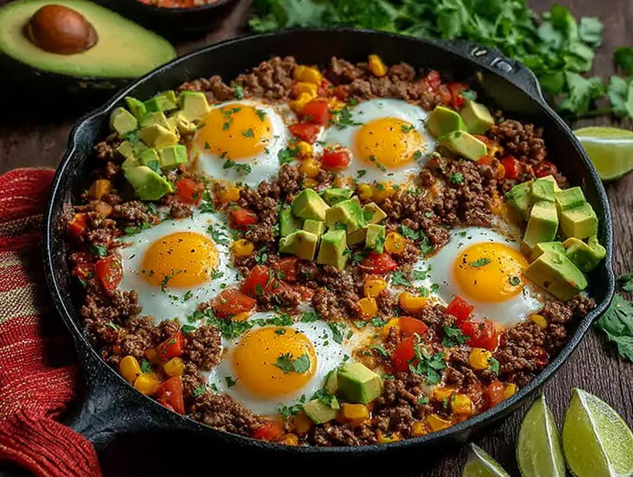 High Protein Breakfast Skillet: Conquer Morning Hunger!