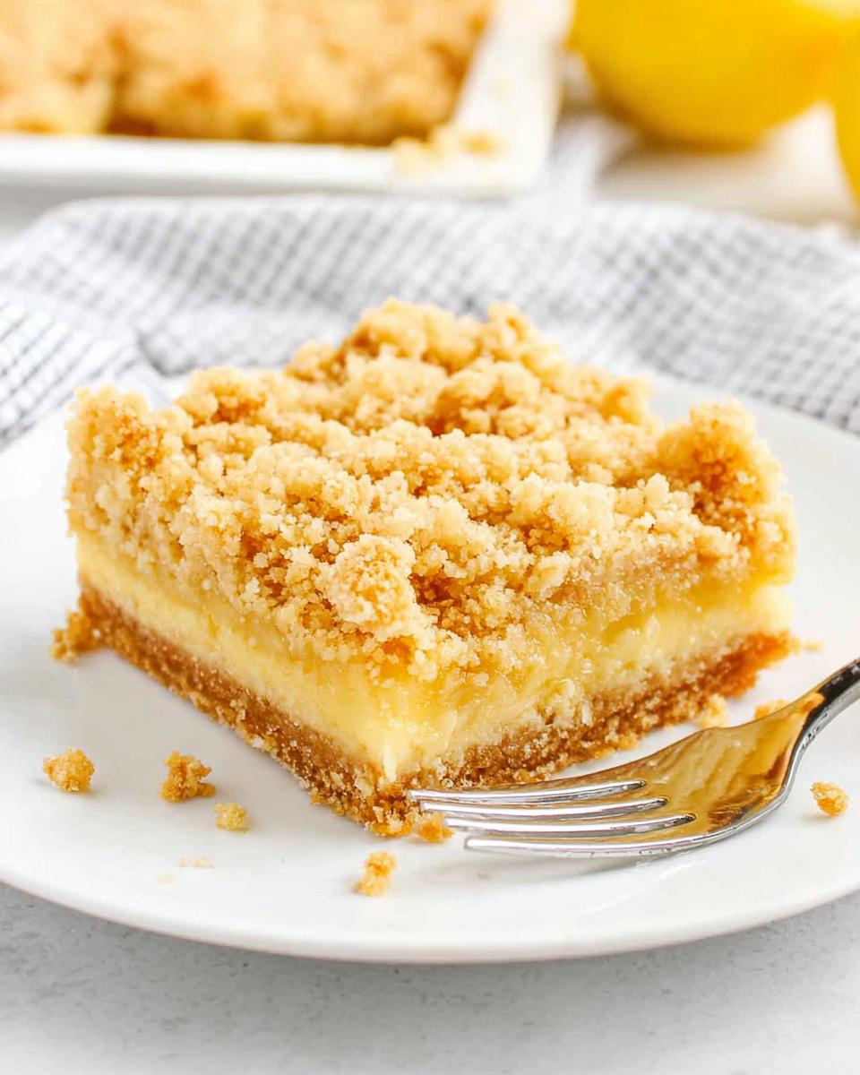 Homemade Lemon Crumb Bars - detail 1