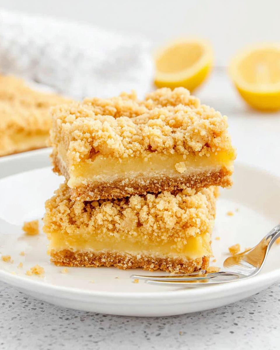 Homemade Lemon Crumb Bars - detail 2