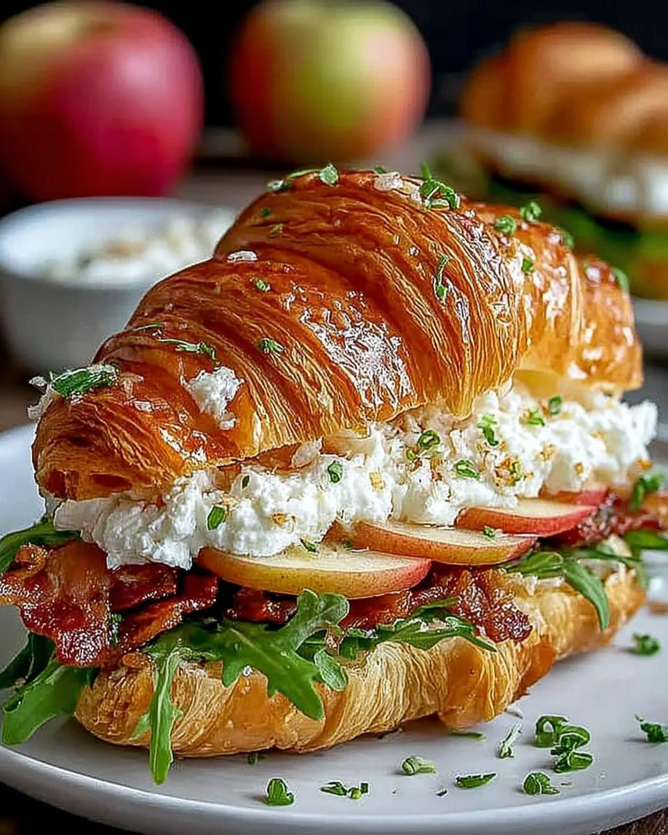 Irresistible Apple Goat Cheese Croissant Sandwich - detail 1