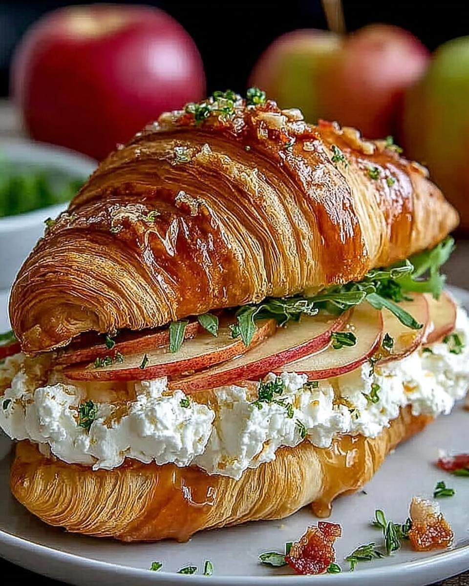 Irresistible Apple Goat Cheese Croissant Sandwich - detail 2