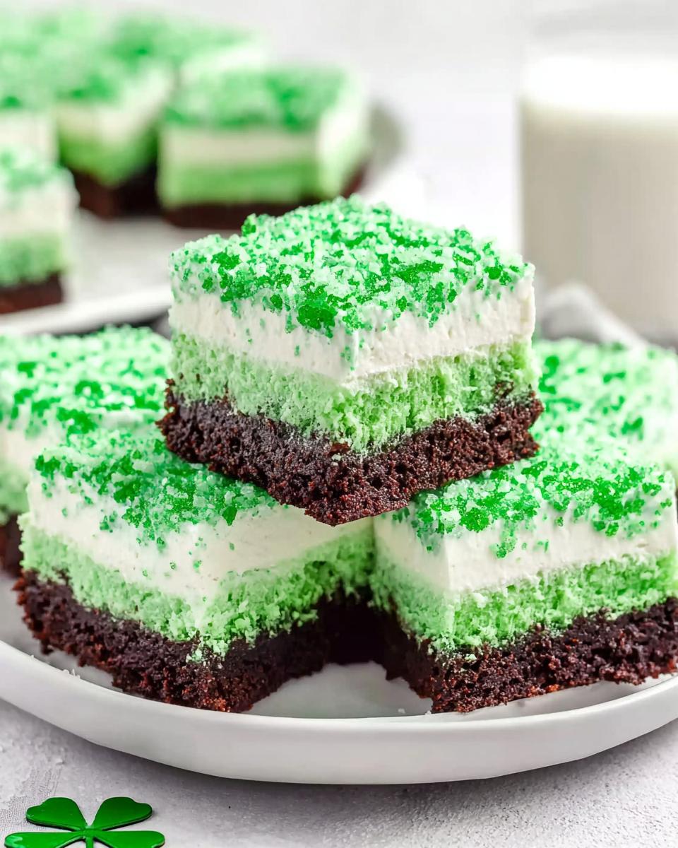 Irresistible Green Velvet Brownies with Cream Cheese - detail 1