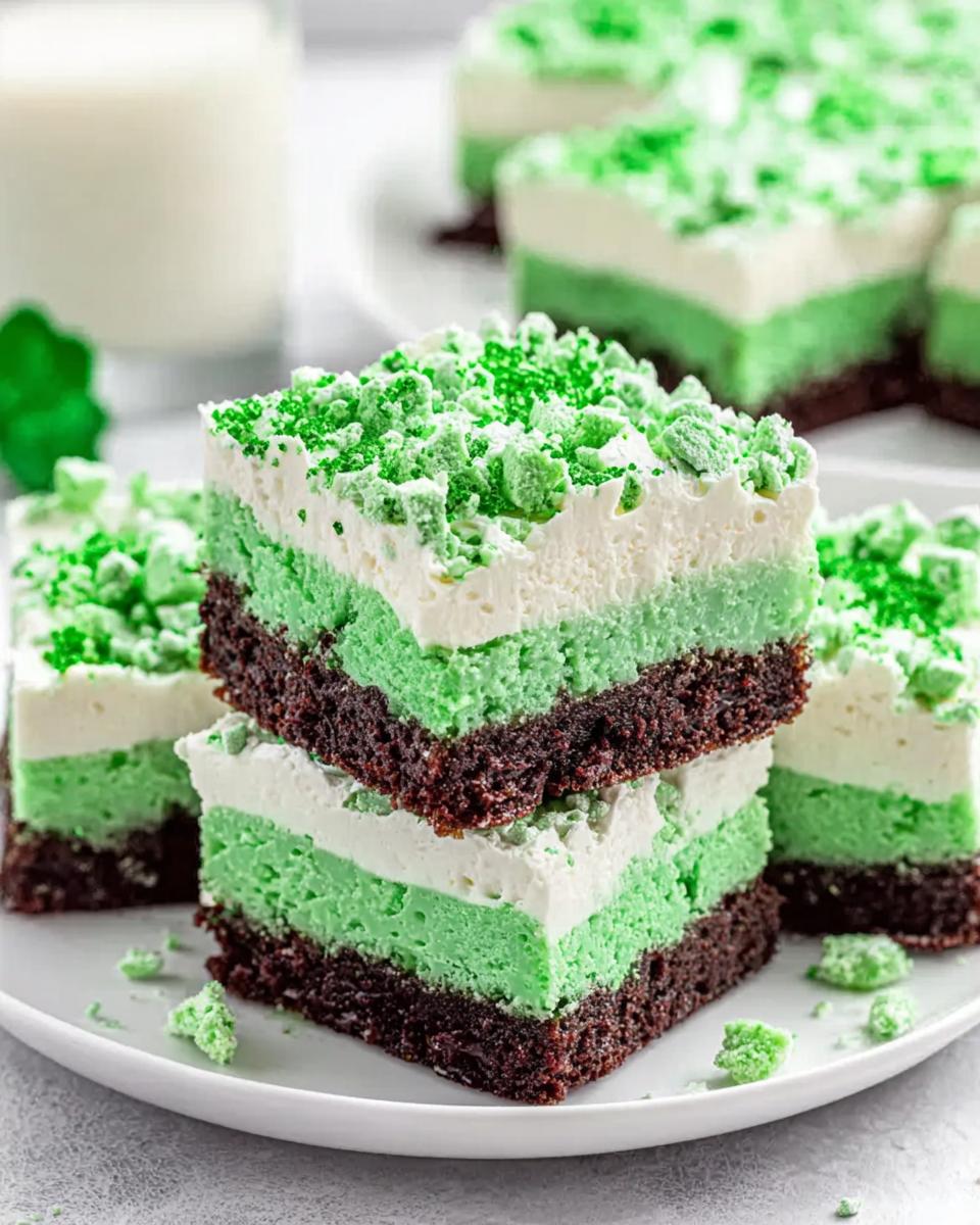 Irresistible Green Velvet Brownies with Cream Cheese - detail 3